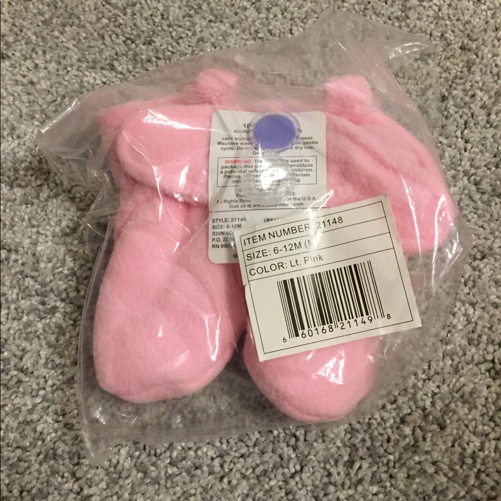Pink Fleece Shoes 6-12 months